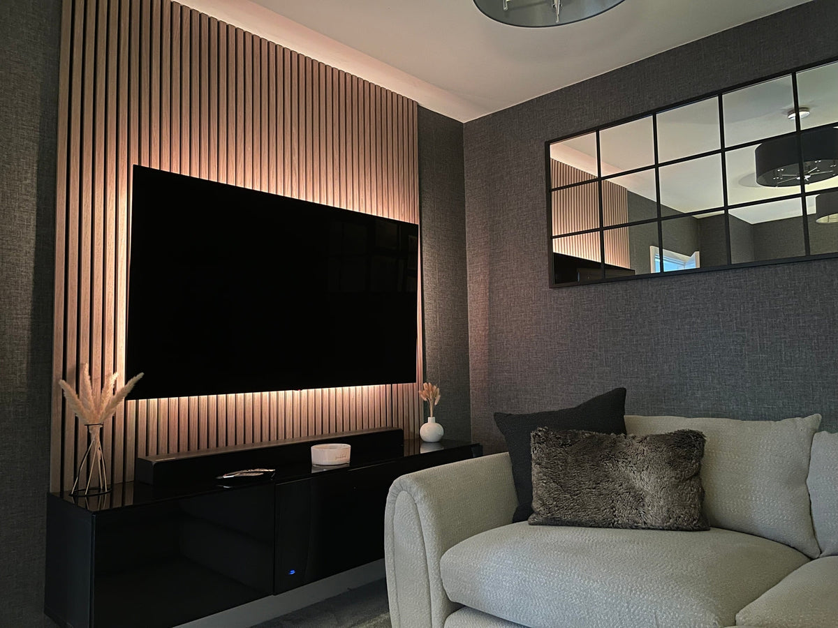 Enhance sound with acoustic TV wall panels