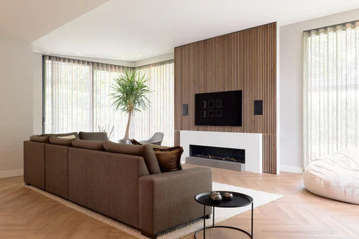 livingroom with wall panels