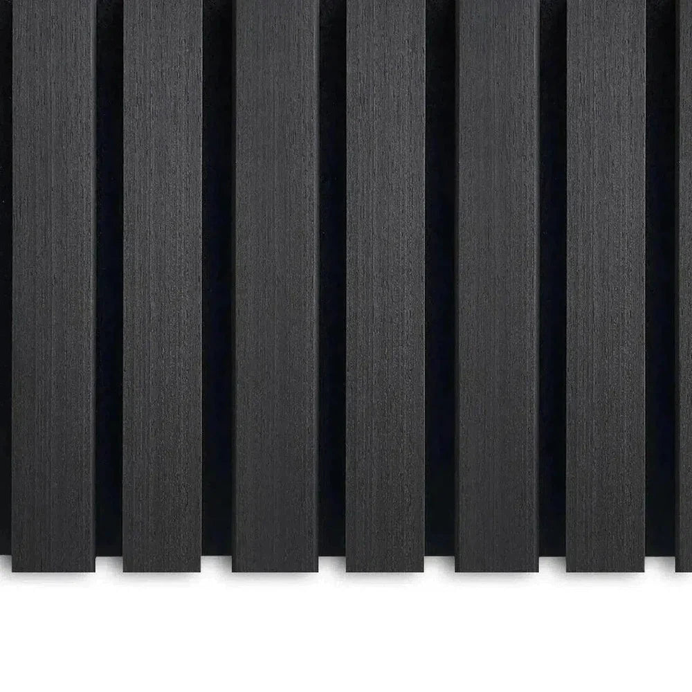 Premium Black Oak Wooden Wall Panel | Acoustic Slat Walls