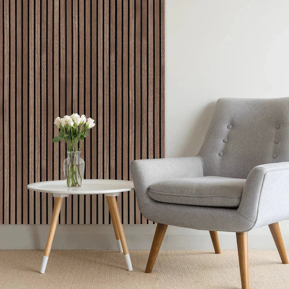 Wooden Wall Panel | Smoked Oak | Premium 3-sided Wood Veneer