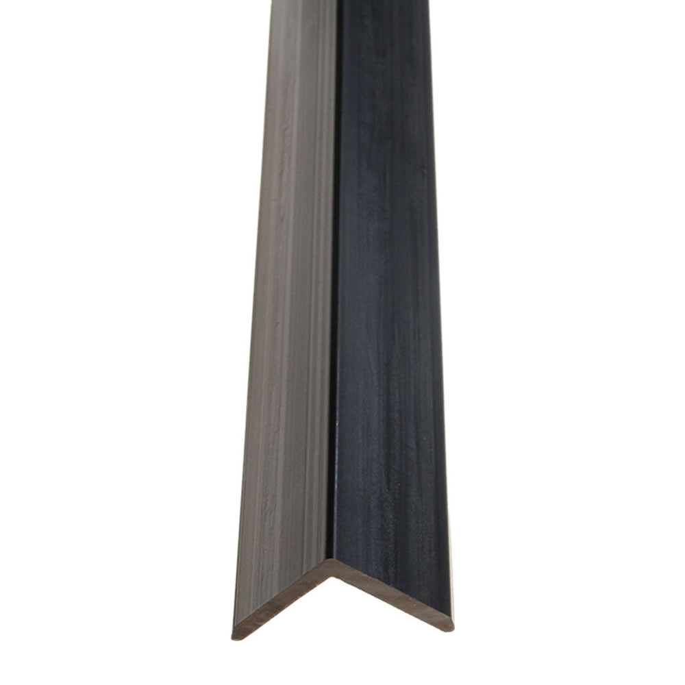 Exterior Wall Cladding – Black Finishing Trim 290CM | 3D Wood Grain