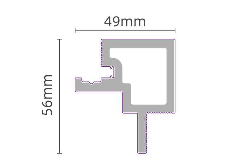 Outdoor Panel Black Corner Trim 290CM | Exterior | Garden | 3D Wood Grain